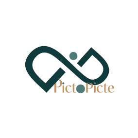 logo Pictopicte création de site web, stratégie de communication, photo.